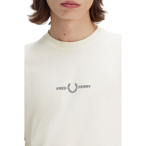 Fred Perry T-shirt T-shirt Uomo Embroidered girocollo S P25 - FRED PERRYM4580 - F79 - S - Francavilla Moda